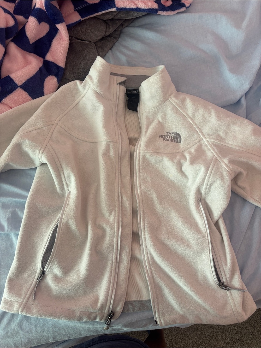 The North Face Light Cream Full-Zip Fleece Jacket